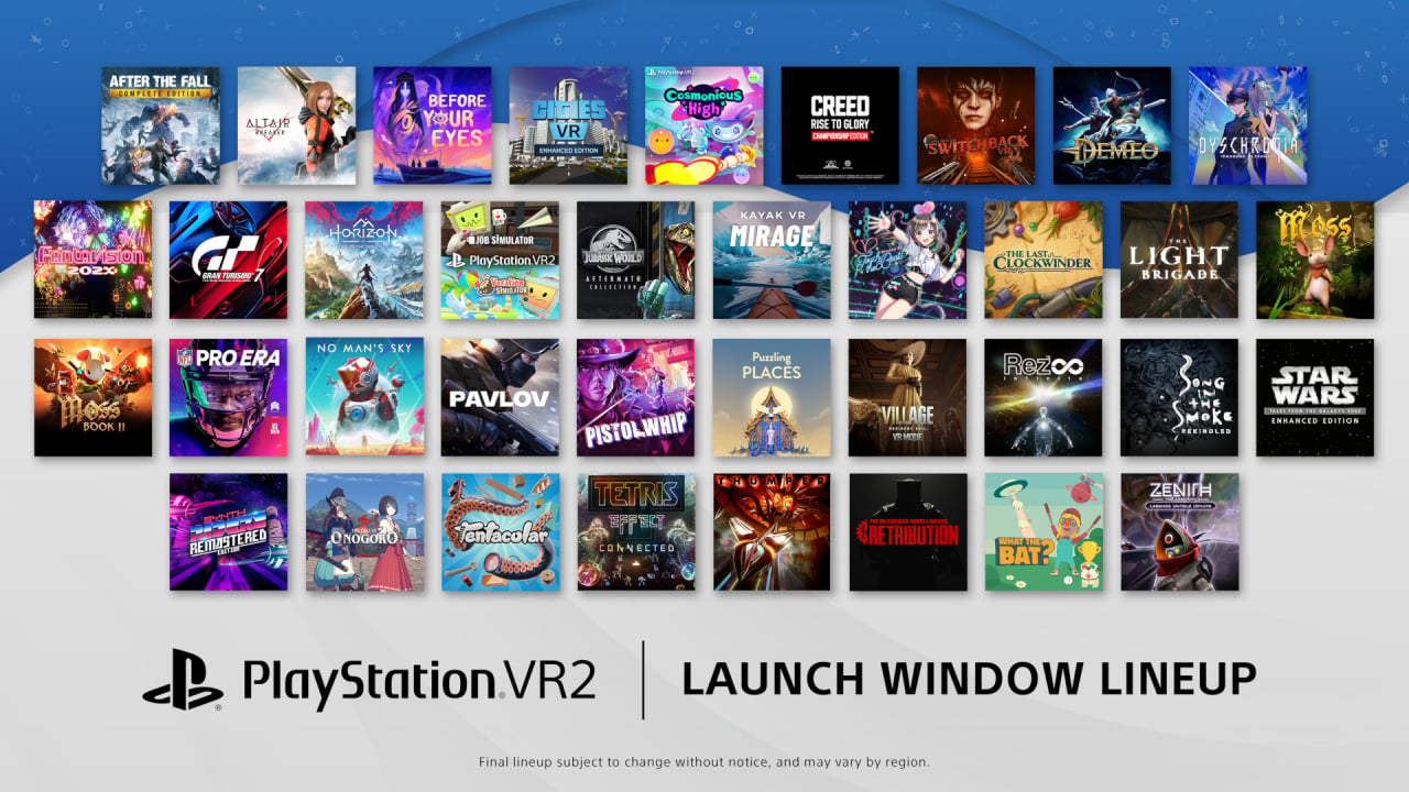 37 PSVR2 Games Confirmed for Launch Window as Sony Posts Full List | Push  Square
